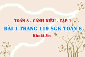 Bài 1 trang 119 SGK Toán 8 tập 1 Cánh Diều